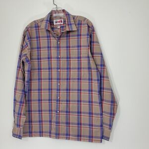 Arrow Sport Plaid Shirt, Size Large